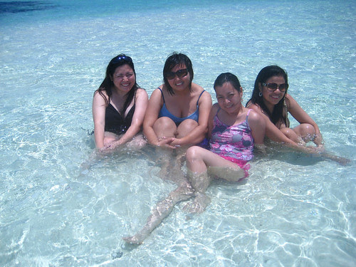 Lounging by the sandbar