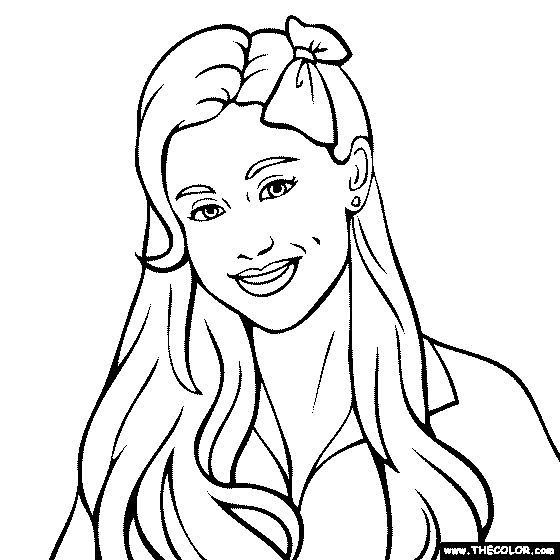 Free coloring pages of ariana grande 2 Free coloring pages of ariana grande 2