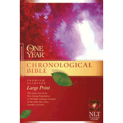 NLT One Year Chronological Bible, Large Print Softcover  - 