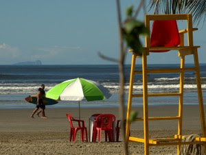 Praia da Enseada ficou em primeiro lugar no ranking de acessibilidade (Foto: Renata de Brito/Prefeitura de Bertioga)