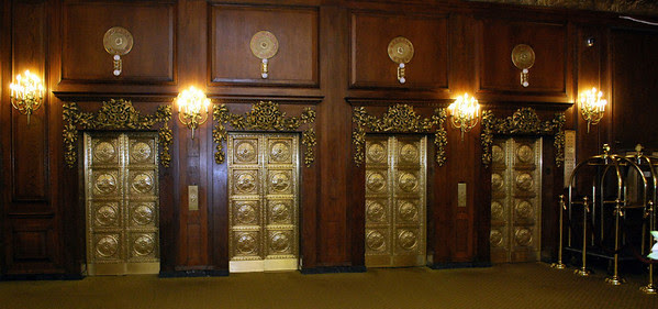 Elevator Bank at the Omni Parker House in Boston