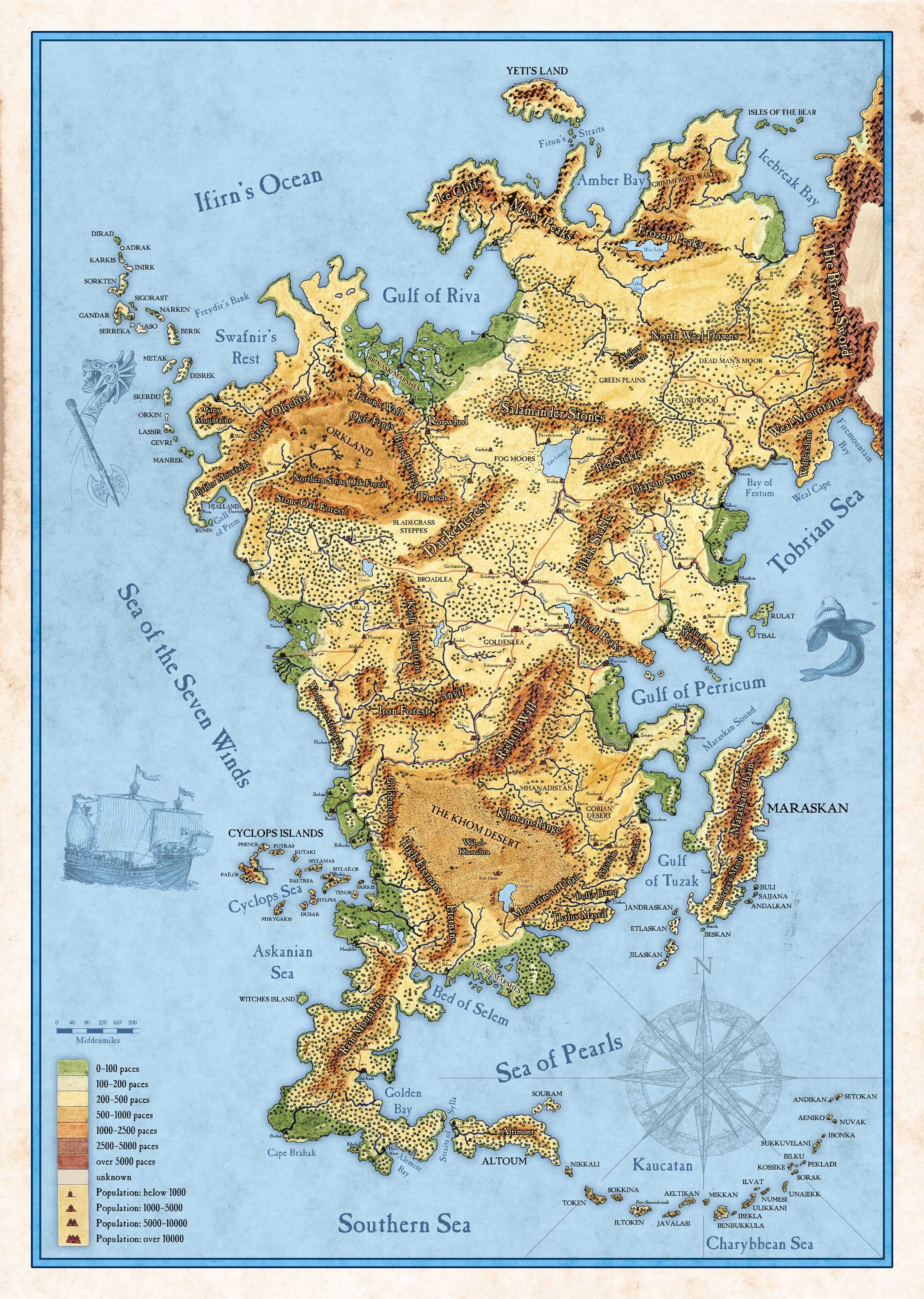 Aventurien Karte Karte