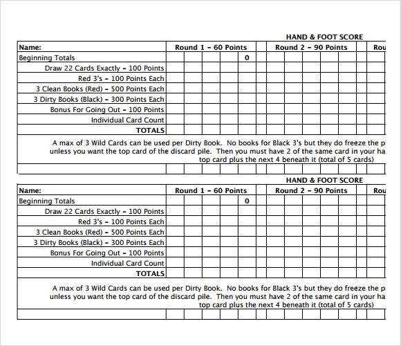 Hand Knee And Foot Card Game Rules Pdf HEWQME