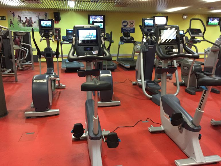 Nuevas máquinas de cardio en el la sala fitness de Azken Portu. 