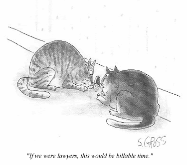 Cats, lawyers, and billable time
