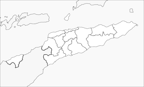 East Timor Map Outline