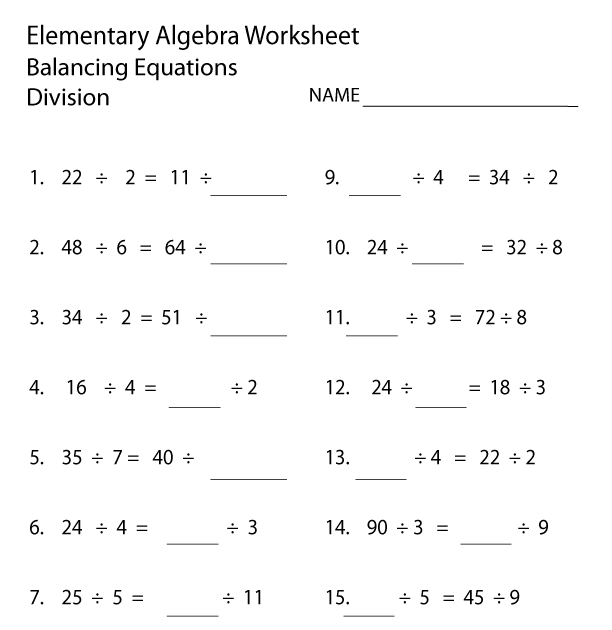 Algebra Worksheets 4th Grade - Blog Check