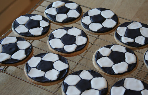 soccer cookies