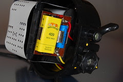 Nemrod Siluro - Right view inside front, with film loaded