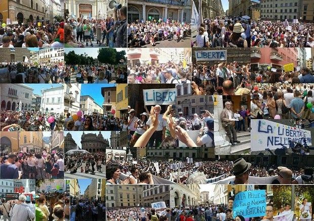 Les Italiens descendent dans la rue pour dire NON aux obligations vaccinales