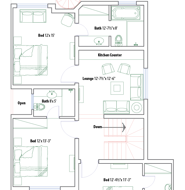 Stavet S Laskou Rodiny 8 Marla House Design Pakistan Five