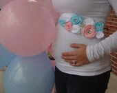 Gender Reveal Maternity Sash - FancyYouFashions Gender Reveal Maternity Sash - FancyYouFashions