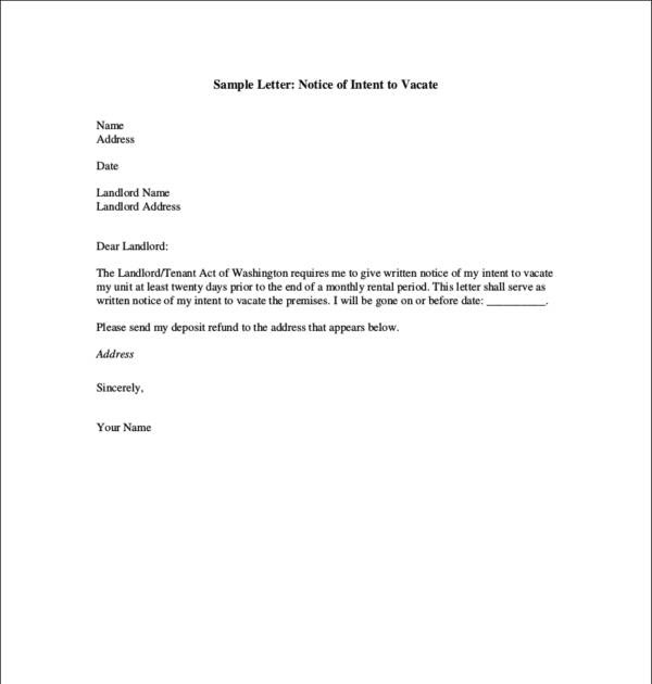 Emigrate Or Immigrate End Of Tenancy Letter Template Nz