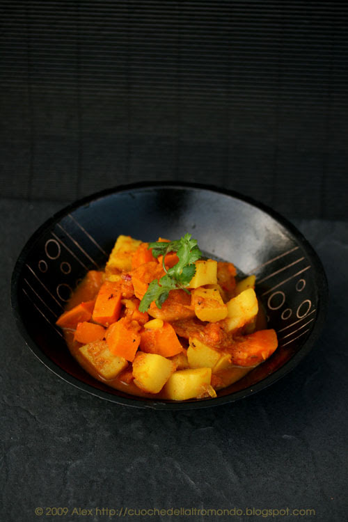 Curry di zucca e patate