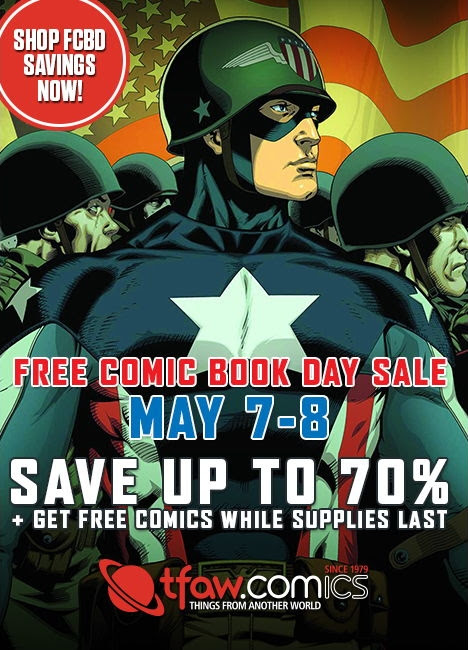 Free Comic Book Day Sale at TFAW - Save up to 70% and get free comics while supplies last