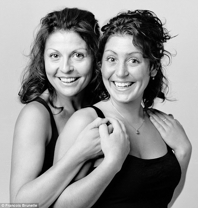Sister act: Marie Chantal (left) and Nancy Paul, in Montreal in 2004, have remarkably similar smiles 