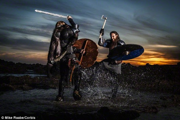 The Viking Age was a time of great social upheaval and because of this, symbolic objects such as swords may have played a role in maintaining social positions, the researchers said, as well as being used for weapons. A reenactment of a Viking battle is shown