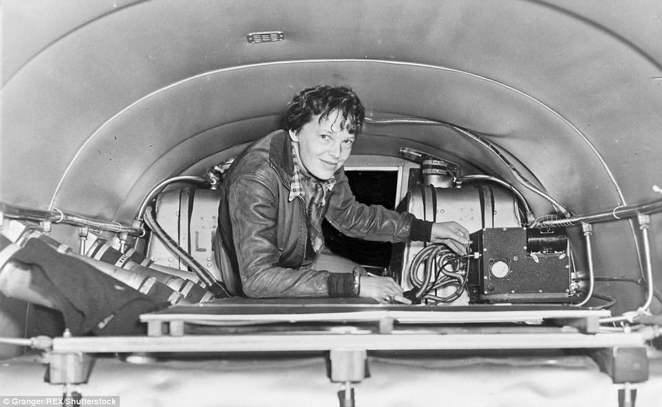 Space jam: Rumors that Earhart had survived after crashing off the Marshall Islands first began to emerge over six decades ago based on eyewitness accounts from locals who claimed to see the distinct-looking visitor to the area