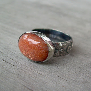 sunstone ring