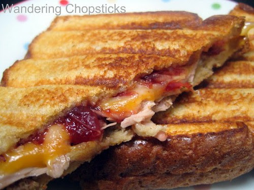 Turkey and Cranberry Grilled Cheese Sandwich