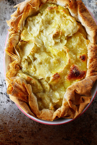 Baked Durian in Filo Pastry