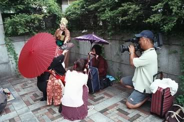 Un equip de tele a Harajuku
