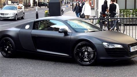 Matte Black Audi R8 Acceleration covering peinture noir mat YouTube Matte Black Audi R8 Acceleration covering peinture noir mat YouTube