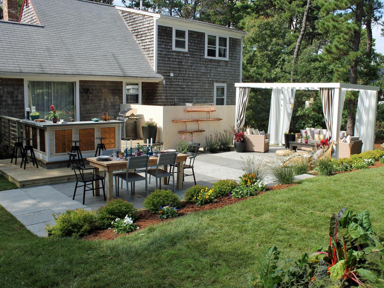 10 Total Backyard Transformations | Outdoor Spaces - Patio ...
