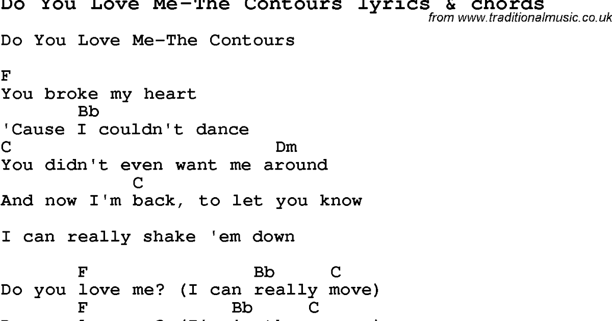 Do You Love Me Lyrics The Contours لم يسبق له مثيل الصور Tier3 Xyz