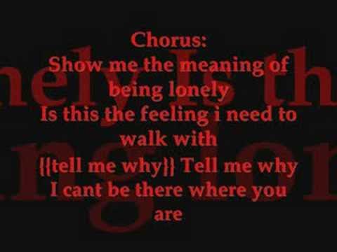 Show Me The Meaning Of Being Lonely Lyrics Mp3