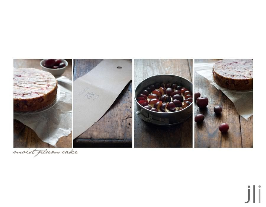 moist plum cake