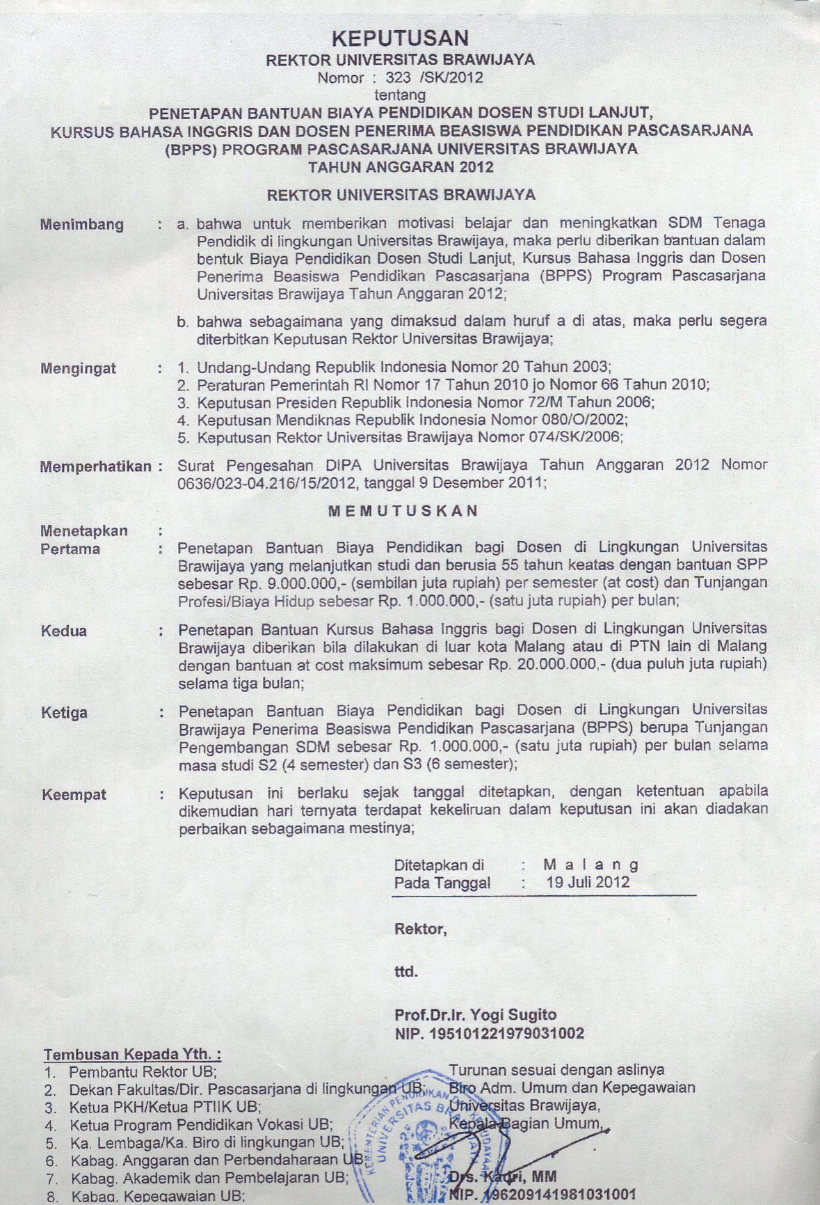 Contoh Surat Lamaran Dosen Tetap Non Pns Dapatkan Contoh
