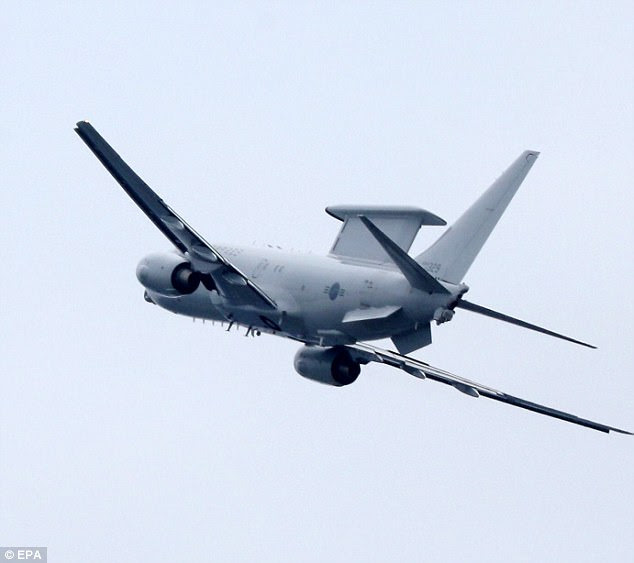 South Korea's airborne early warning and control system aircraft, called Peace Eye, takes off to monitor North Korea's military movements at an air base in Gimhae,  southeast of Seoul, South Korea