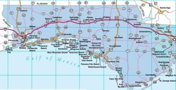 Elgritosagrado11 25 Unique Highway Map Of Florida Panhandle