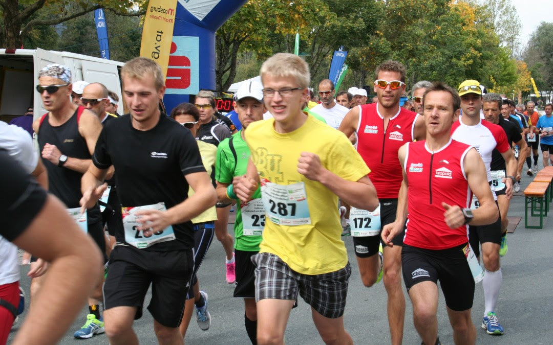 14. Moosburger Halbmarathon, Halbmarathonstaffel, Volkslauf und Kinderlauf am Samstag den 26.09.2015 um 12.30 Uhr