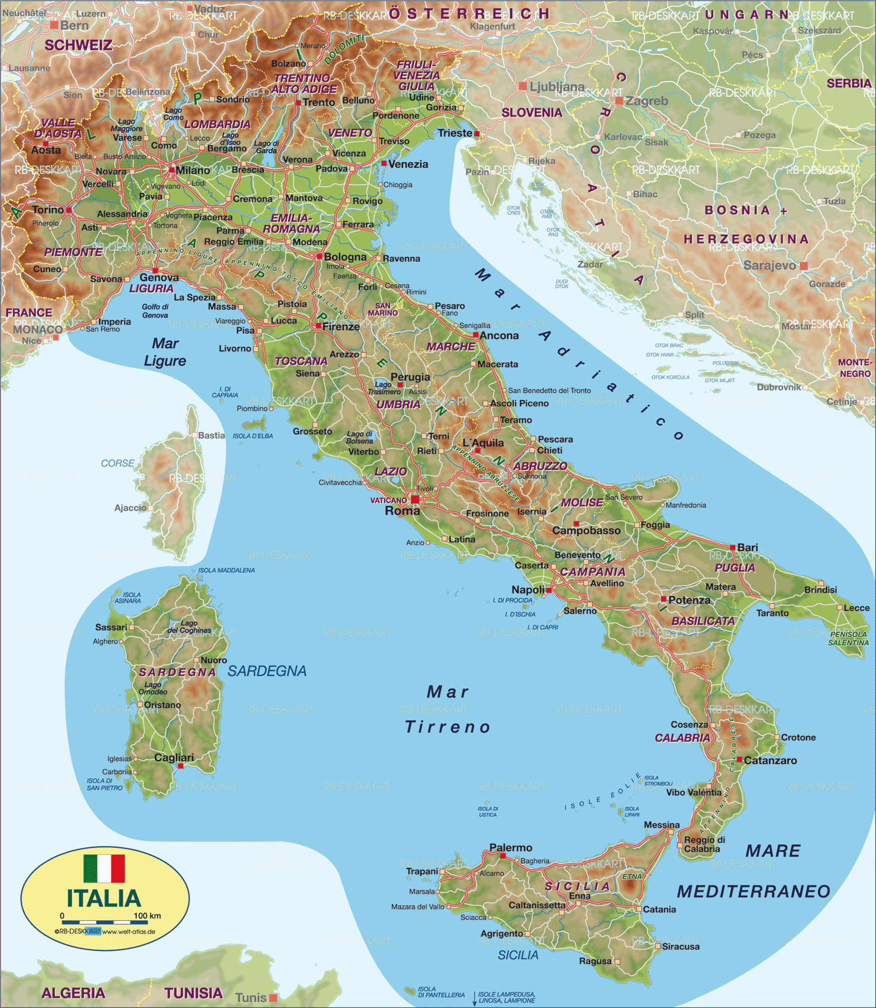 fidedivine: 25 New Landkarte Von Italien Anzeigen