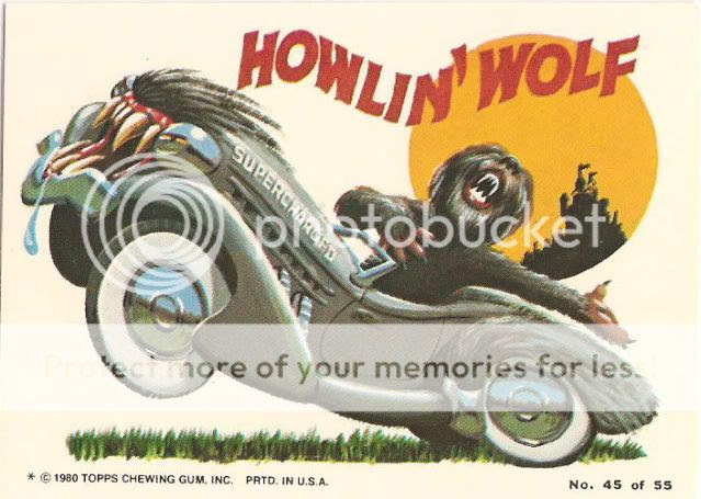 TOPPS WEIRD WHEELS 1980