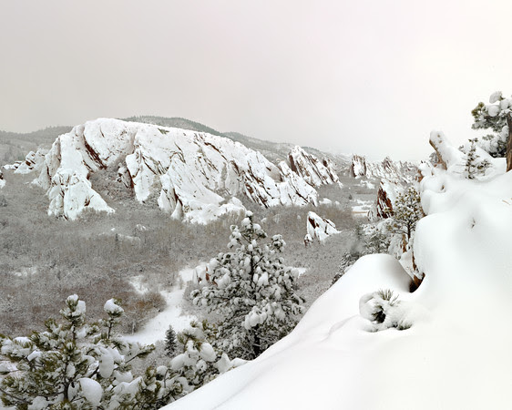 Cloudy evening in wintery Roxborough state park Cloudy evening in wintery Roxborough state park