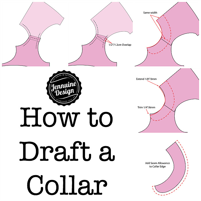 How to draft a collar by A Jennuine Life/Jennuine Design