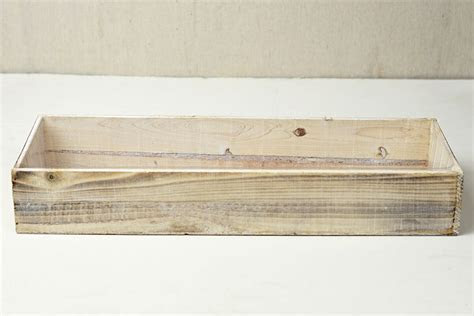 White Washed Wood 18x6 Planter Box White Washed Wood 18x6 Planter Box