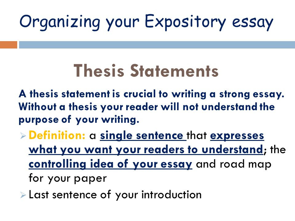 thesis statement explanatory examples