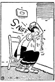 Better switch to 'No More Tears' shampoo, Olive. Popeye by E. C. Segar