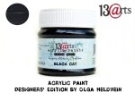Acrylic Paint Black Cat
