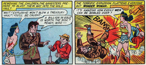'Mr. President, blow up these walls!' Sensation Comics #38
