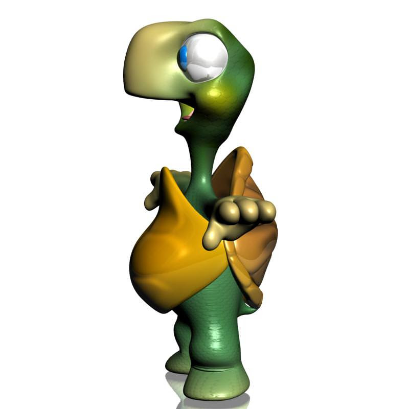 Cartoon Franklin The Turtle With Glasses