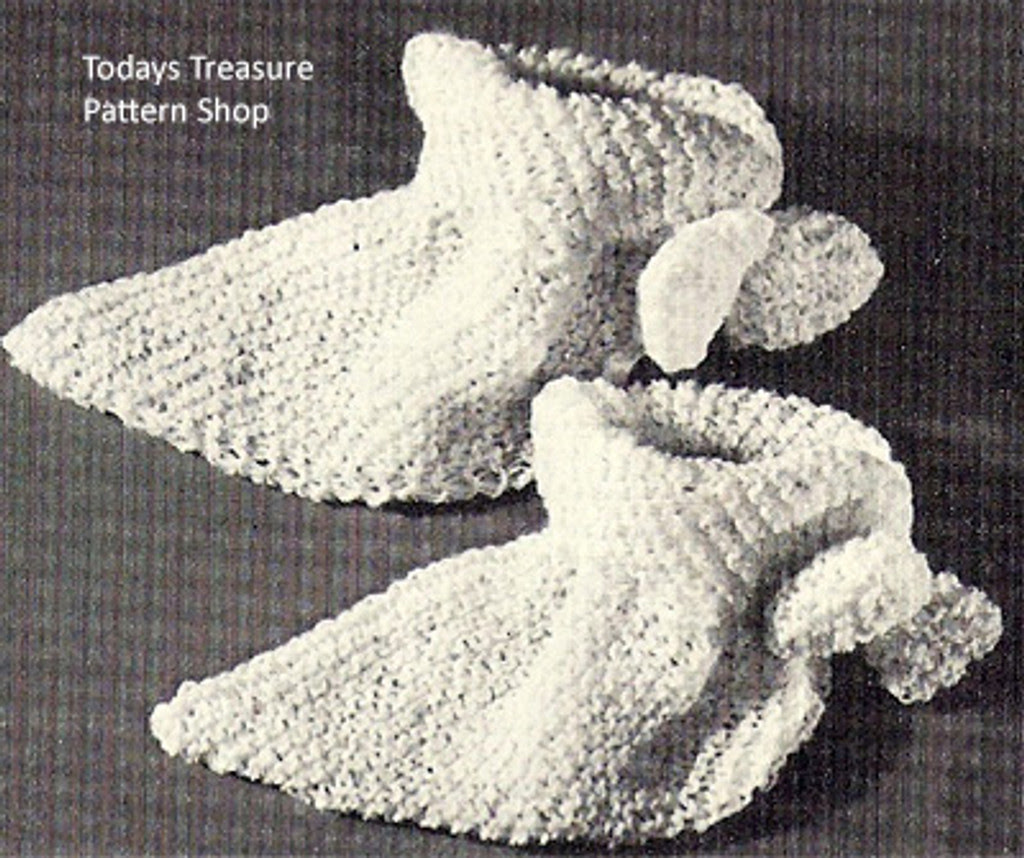Vintage Knitted Bed Socks Pattern