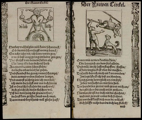 absurdist woodcuts from Kurtzweil by J Wickram 1550 e