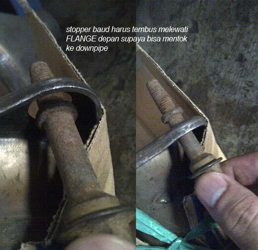 Mengganti Front Pipe Knalpot Toyota Fortuner dan melepas catalyst Mengganti Front Pipe Knalpot Toyota Fortuner dan melepas catalyst