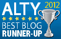2012 ALTY Blog Award Runner Up