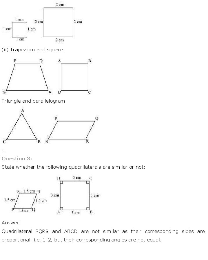 NCERT Solutions for Class 10th Maths Chapter 6 - Triangles